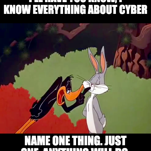 You don’t know everything about “the cyber”